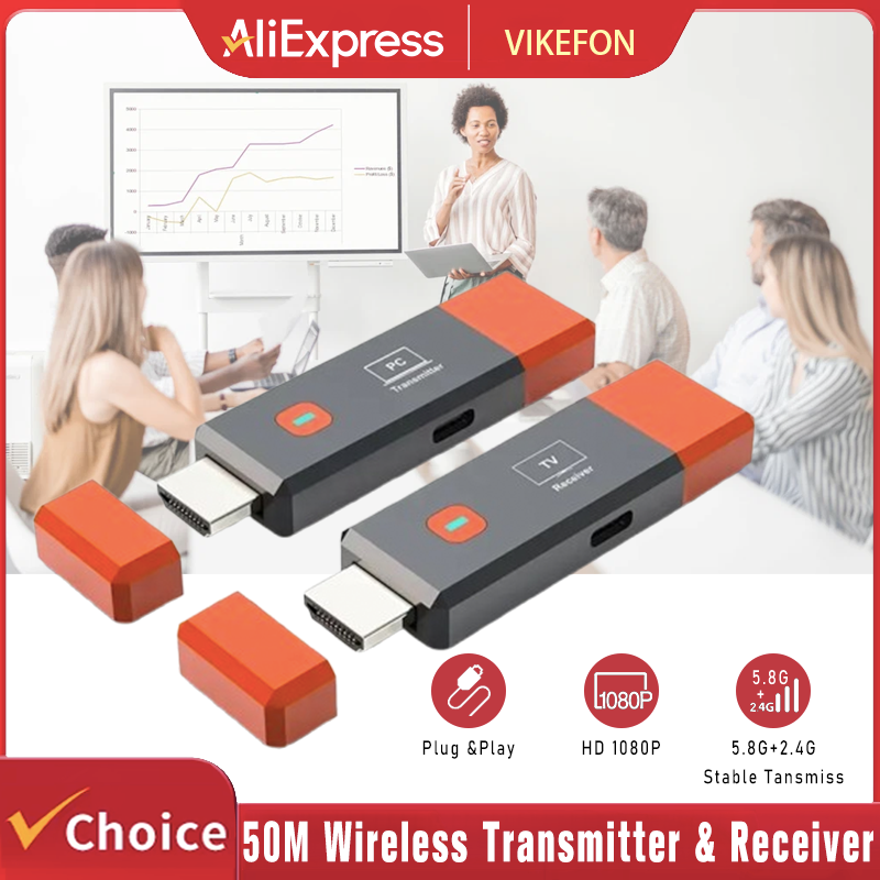 Hdmi Cable - 50M 무선 전송 비디오 송신기 수신기