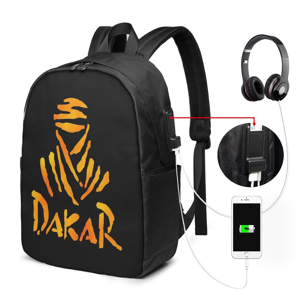 Laptop Bag - 다카르 랠리 오토바이 배낭 여행 노트북