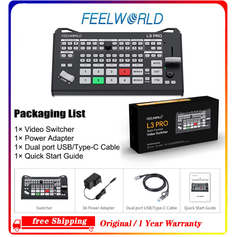 Hdmi Cable - FEELWORLD L3 PRO 5채널 비디오 스위처