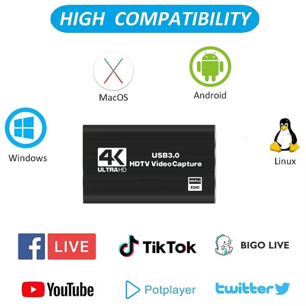 Roreta 4K USB 3.0 비디오 캡처 카드, H - Hdmi Cable 리뷰 및 가격