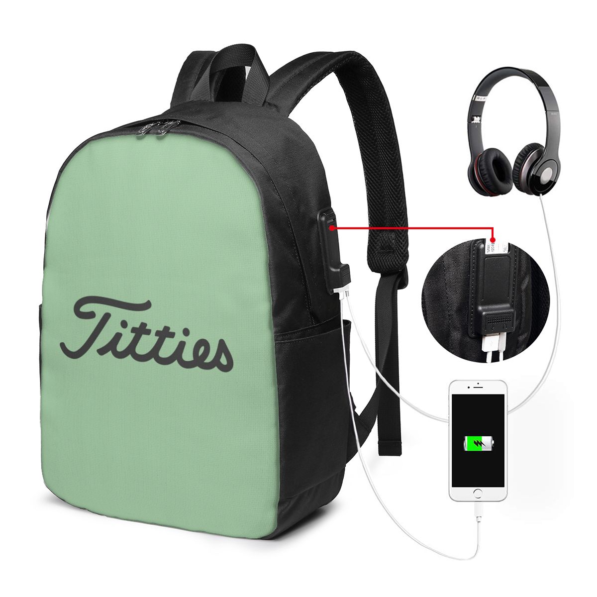 Titties 골프 공 배낭 여행 노트북 가방 컴퓨터  - Laptop Bag 리뷰 및 가격