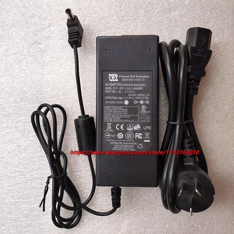 정품 채널웰 테크놀로지 CWT 24V 3.75A 2AA - Laptop Charger 리뷰 및 가격