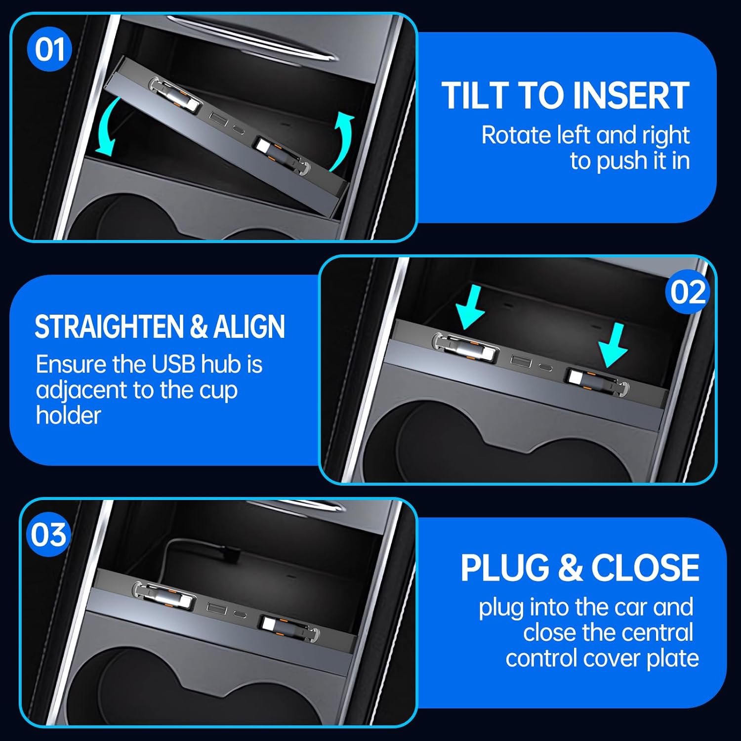 테슬라 모델 Y 2020-2024 모델 3 2020-2 - Usb Hub 리뷰 및 가격