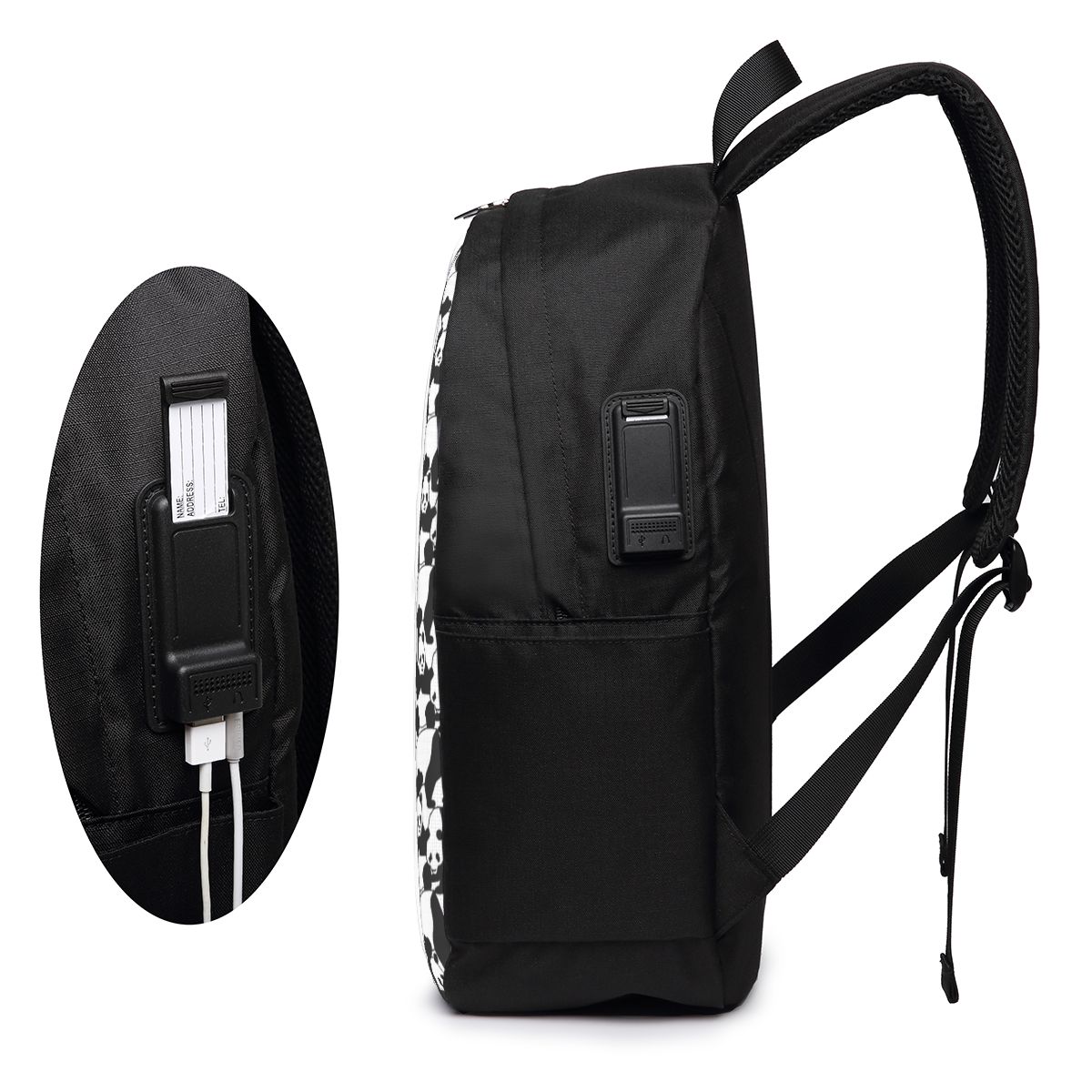 팬더 패턴 배낭 여행 노트북 가방 컴퓨터 대학생 학교  - Laptop Bag 리뷰 및 가격